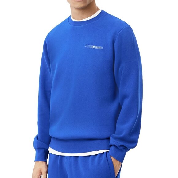 Lacoste Men's Long Sleeve Logo Crewneck Sweatshirt Classic Fit Solid Blue XL - Picture 1 of 7